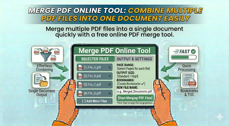 Merge PDF Online Tool: Combine Multiple PDF Files into One Document Easily