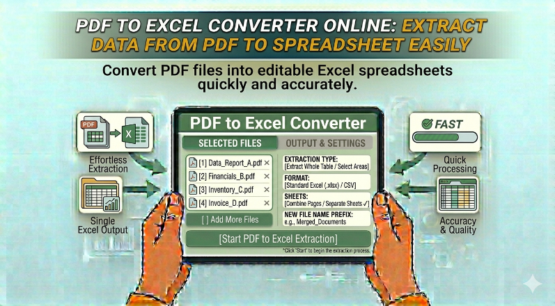 PDF to Excel Converter Online: Extract Data from PDF to Spreadsheet Easily
