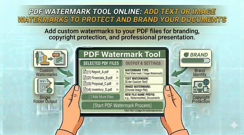 PDF Watermark Tool Online: Add Text or Image Watermarks to Protect and Brand Your Documents