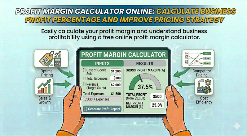 Profit Margin Calculator Online: Calculate Business Profit Percentage and Improve Pricing Strategy