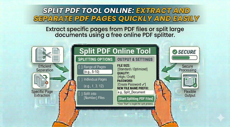 Split PDF Tool Online: Extract and Separate PDF Pages Quickly and Easily