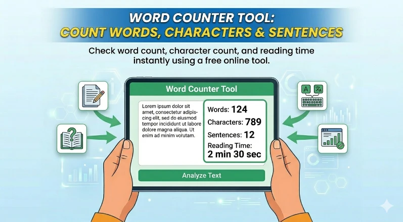 Word Counter Tool: Count Words, Characters & Sentences