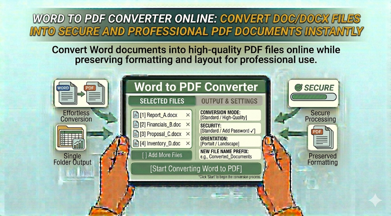 Word to PDF Converter Online: Convert DOC/DOCX Files into Secure and Professional PDF Documents Instantly